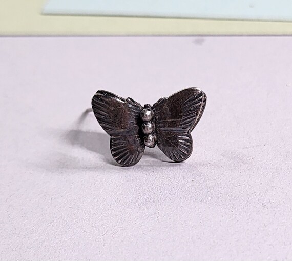 Vintage sterling jewelry, butterfly broich, bug, … - image 10