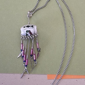 Vintage, American Indian style,  dangle, pendant necklace