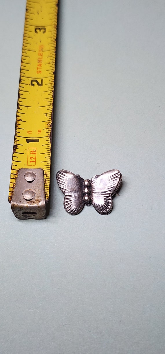 Vintage sterling jewelry, butterfly broich, bug, … - image 2