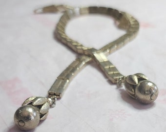 Vintage, gold tone, link chain, y, lariat style, necklace