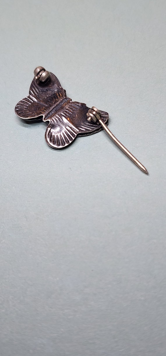 Vintage sterling jewelry, butterfly broich, bug, … - image 7