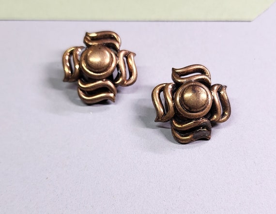 Vintage jewelry, vintage earrings, antique, gold … - image 1