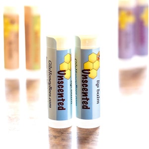 One Beeswax lip balm. Non toxic, organic, handmade in small batches from natural oils and body butters chapstick image 1