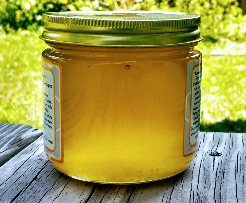 Raw Black Locust honey 1 lb honey jar unheated and unfiltered pure raw varietal honey from Ithaca New York image 4