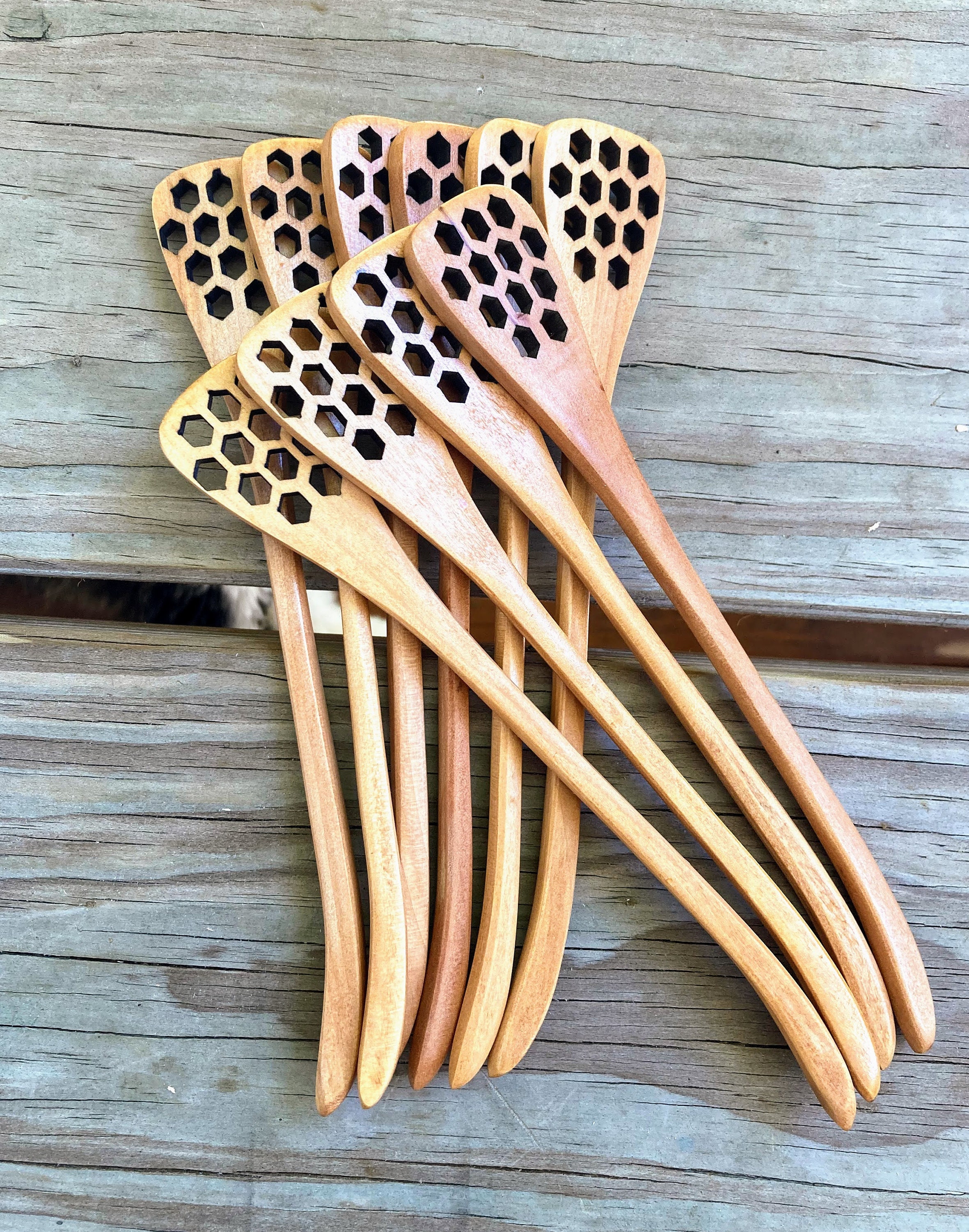 10 honey dippers with pattern wooden honey dipper Etsy