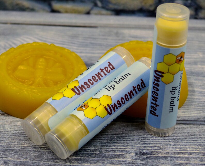 One Beeswax lip balm. Non toxic, organic, handmade in small batches from natural oils and body butters chapstick image 5