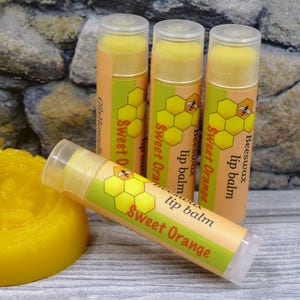 One Beeswax lip balm. Non toxic, organic, handmade in small batches from natural oils and body butters chapstick image 7