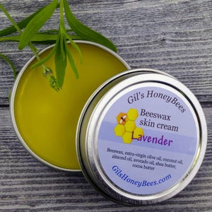 Natural Beeswax Skin Cream - Handmade, Chemical-Free, Organic, Vegan Skincare Salve