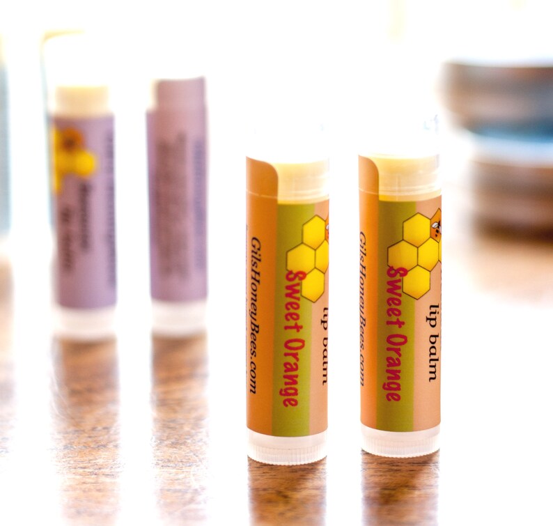 One Beeswax lip balm. Non toxic, organic, handmade in small batches from natural oils and body butters chapstick image 2