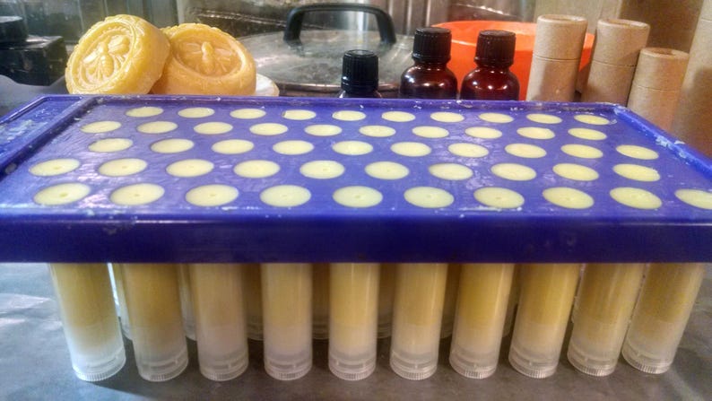 One Beeswax lip balm. Non toxic, organic, handmade in small batches from natural oils and body butters chapstick image 9