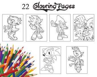 Download Sonic Coloring Etsy