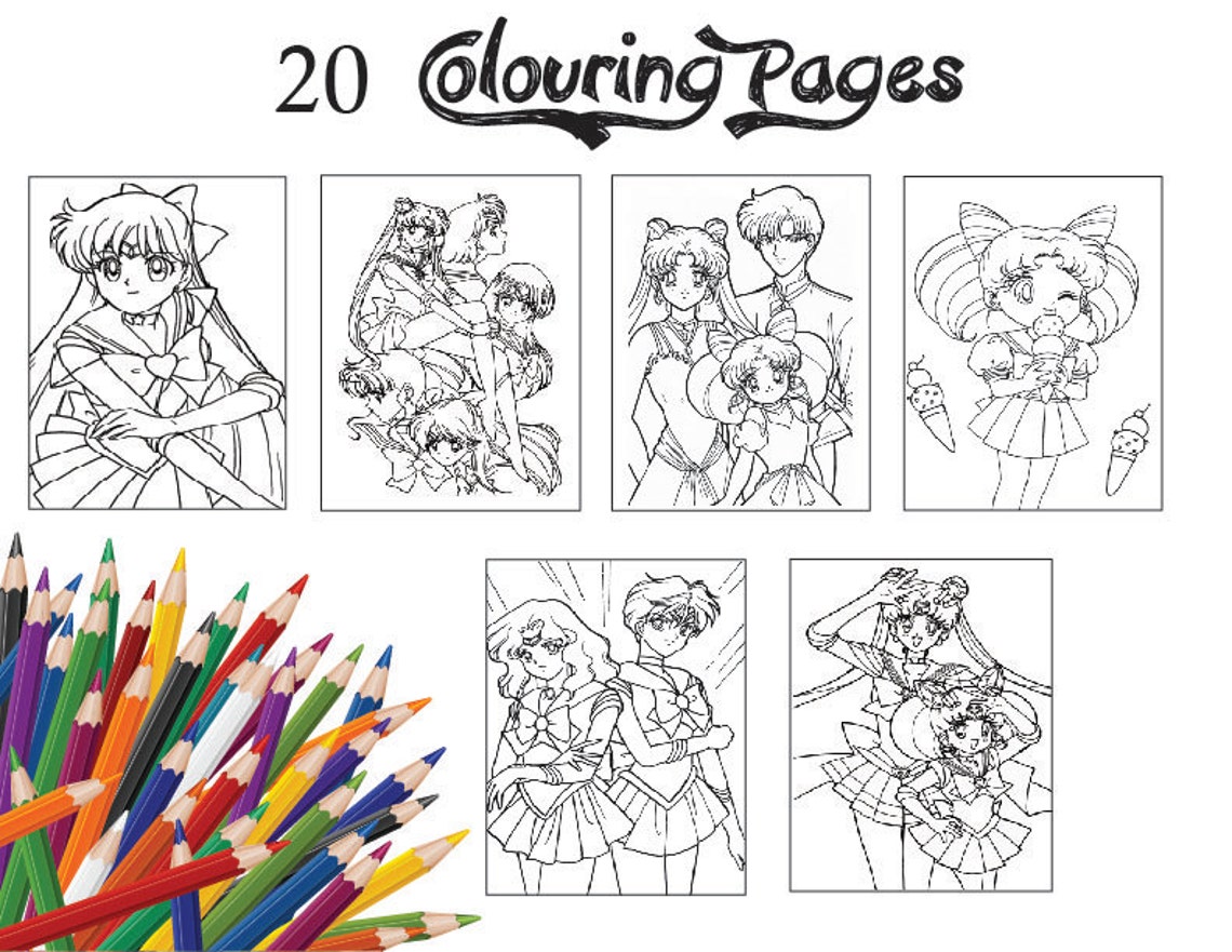 Children Colouring Pages 20 Assorted Colouring Pages of Sailor | Etsy