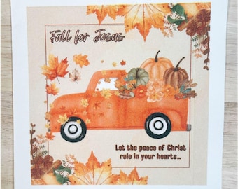 Fall für Jesus Kolosser 3:15 Christliche Papier Decoupage Servietten