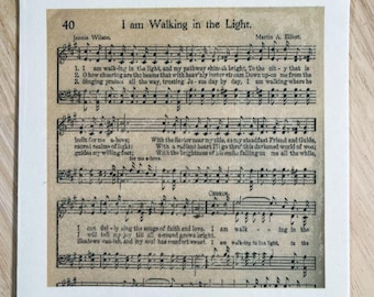 Im Licht gehn Hymne Christliches Papier Decoupage Papierserviette