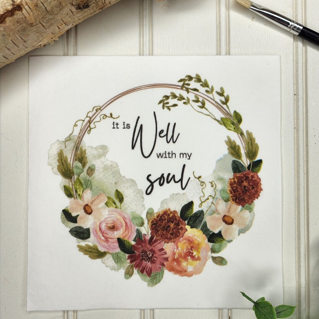 It is Well Bible Verse Napkins, Scripture Napkins, Napkins for