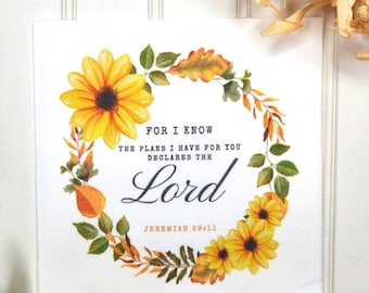 For I Know Jeremiah 29:11 Christian Paper Decoupage Napkins