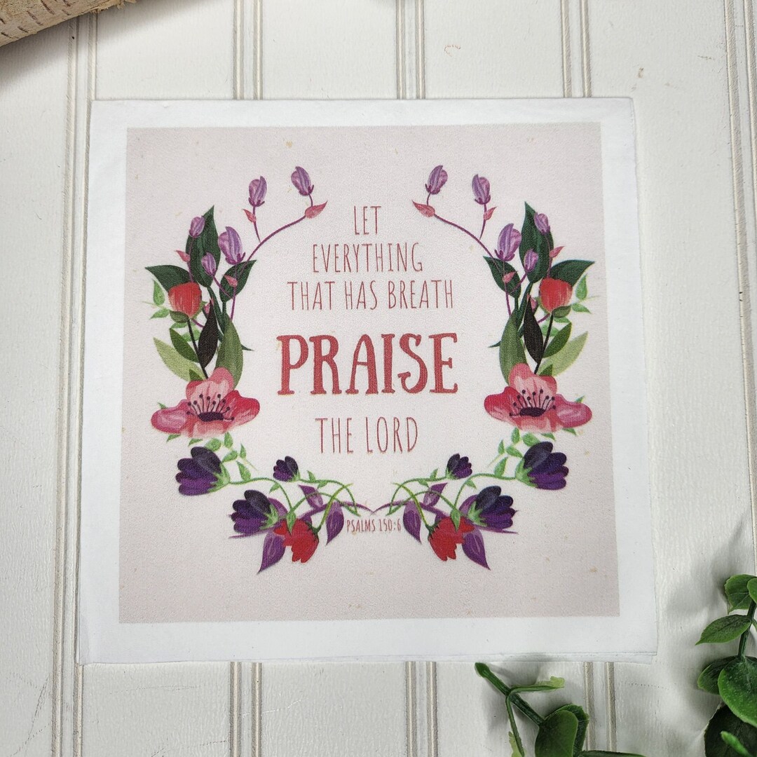 Psalms 1506 Bible Verse Napkins Scripture Napkins Decoupage Etsy