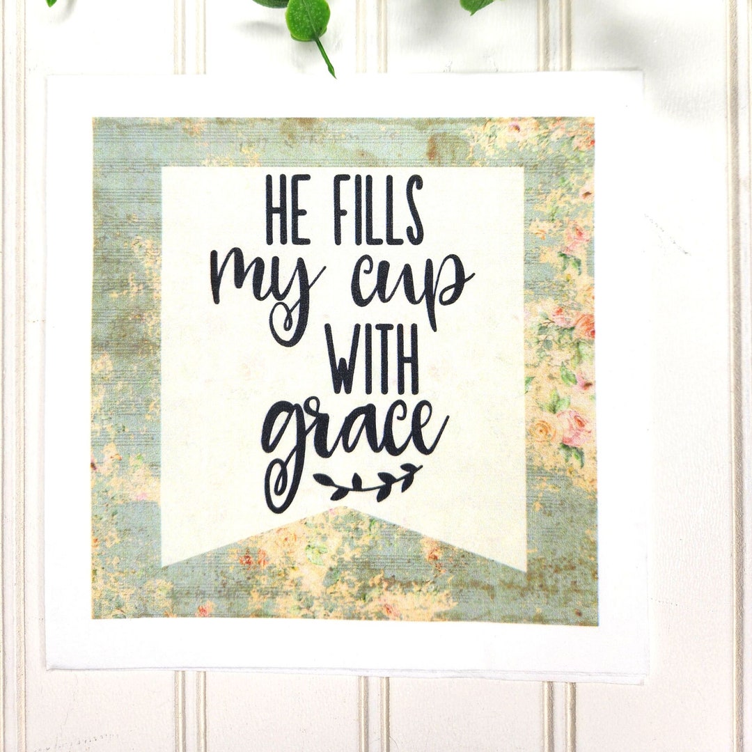 Psalms 2356 Bible Verse Napkins Scripture Napkins Napkins Etsy