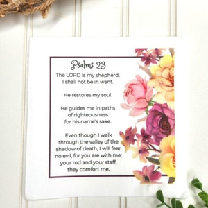 El Señor es mi pastor Salmos 23 Servilletas cristianas de papel para decoupage