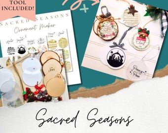 Set met transfers voor kerstversieringen, kerststickers om op te wrijven, transfers voor kerstversieringen van 7,5 cm, kerstversieringen