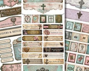 Fragmente des Glaubens Ephemera Rub On Transfers