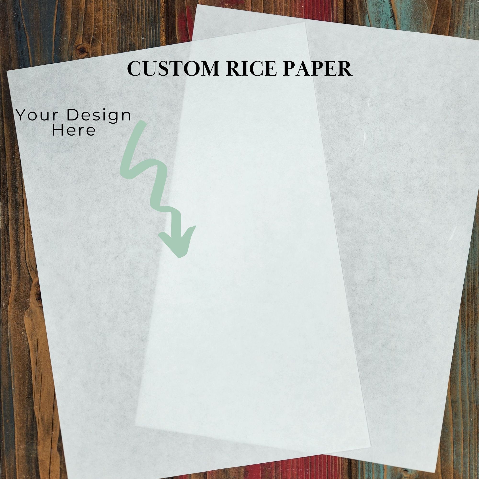 Custom Washi Rice Paper, Your Design Printed on Decoupage Washi