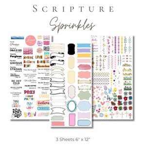 Scripture Sprinkles Premium Trasferimenti Rub On