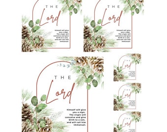 The Sign Isaiah 7:14 | Christian Washi/Rice Paper Decoupage Sheet