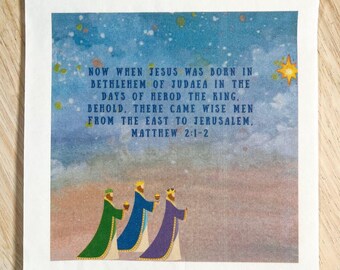 Wise Men Matthew 2:1-2 Christian Paper Decoupage Napkins