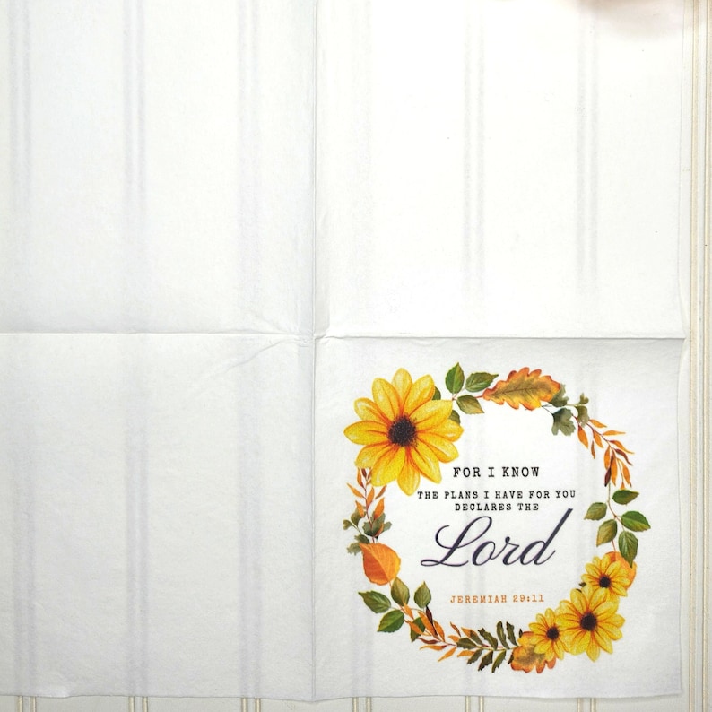 Jeremiah 2911 Bible Verse Napkins Scripture Napkins Napkins Etsy