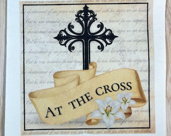 Am Kreuz Decoupage Christliches Papier Decoupage Servietten