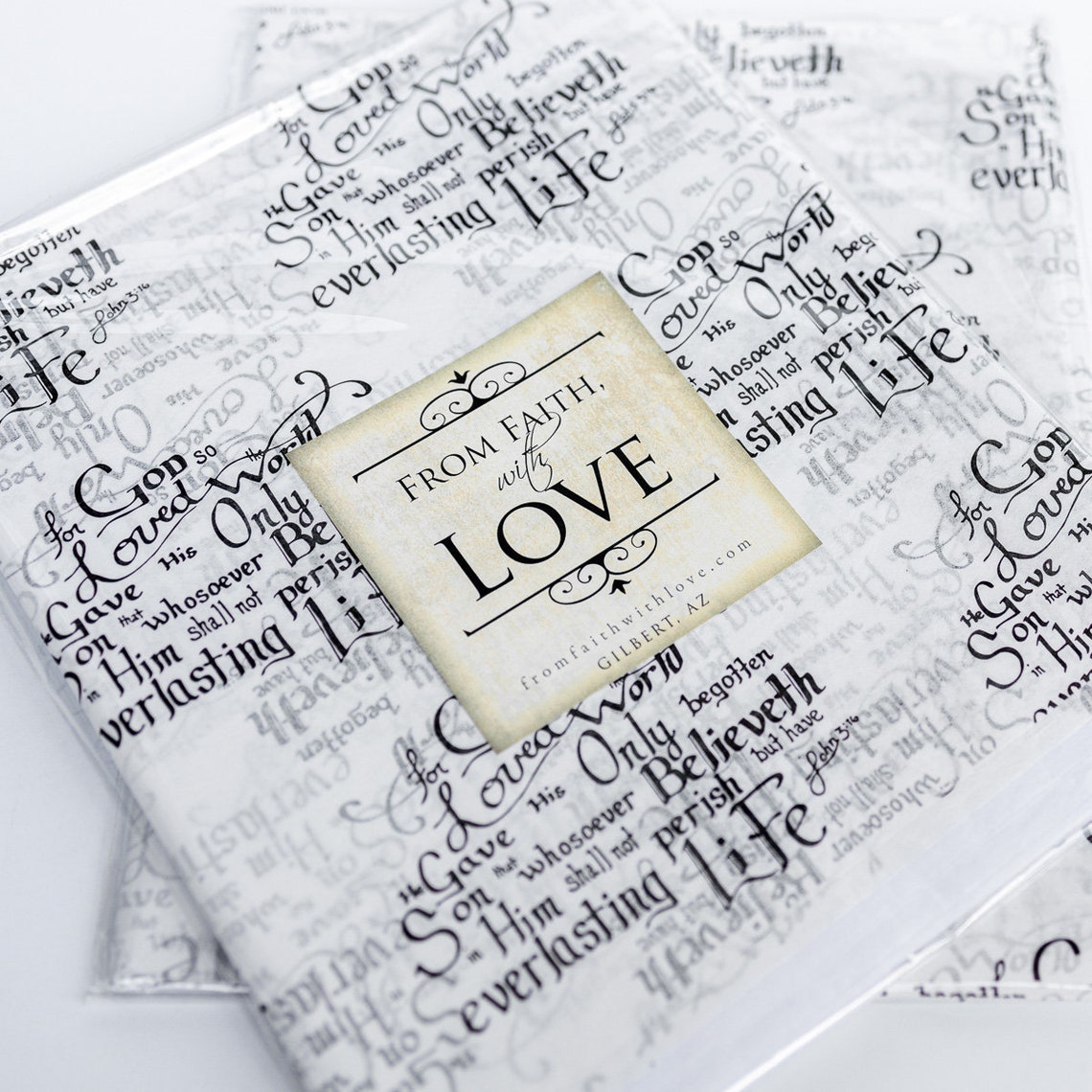 Christian wrapping paper printed tissue paper Christian Etsy