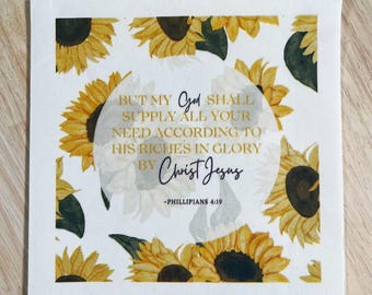 Riches In Glory Philipper 4:19 Christliche Papier Decoupage Servietten
