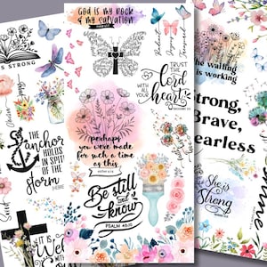 Wcieranie wersetów biblijnych w transfery, Soulful Sentiments V2, transfery wersetów biblijnych do rękodzieła chrześcijańskiego