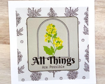 All Things Possible Matthew 19:26 Christian Paper Decoupage Napkins