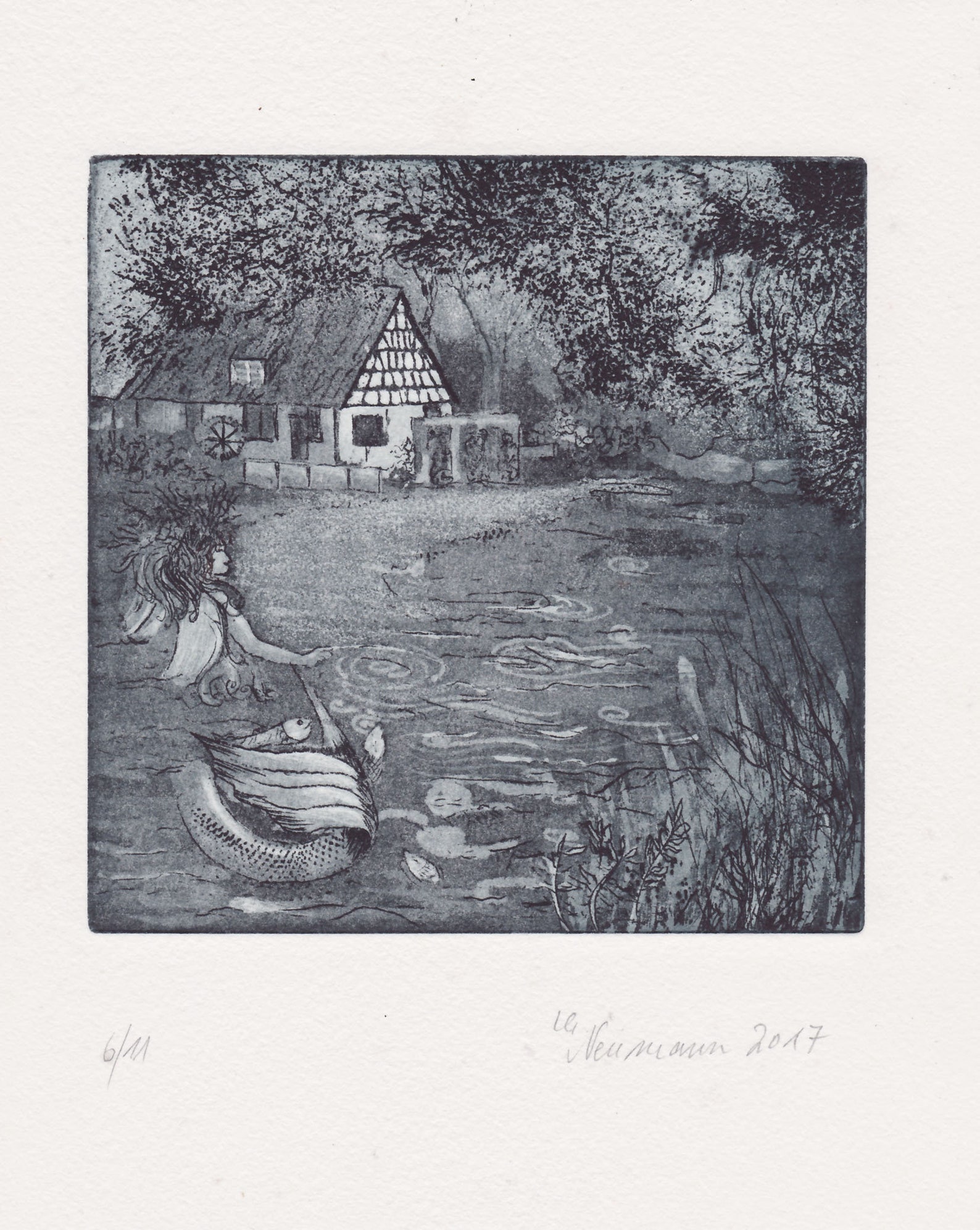 Die schöne Lau im Blautopf Märchen Sage Natur Etsy