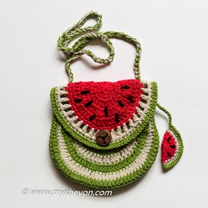 Watermelon Purse Crochet Pattern/ Kid Purse