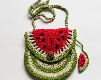 Watermelon Purse Crochet Pattern/ Kid Purse
