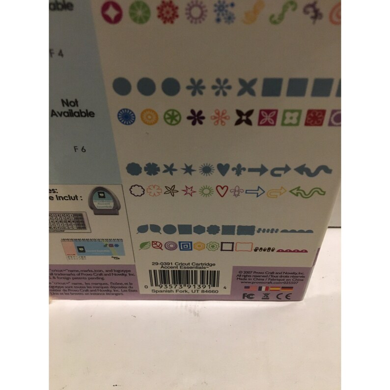 Provo craft cricut shapes cartridge accent essentials Etsy