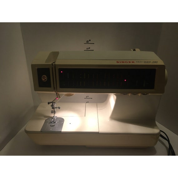 Vintage 1980 Singer Touch Tronic 2010 Memory Sewing Machine Etsy