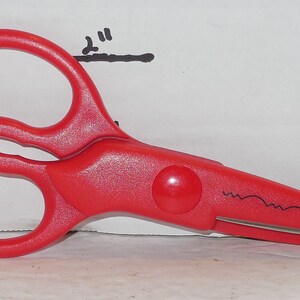 Red Craft Scrap-Booking Scissors Cutting Crafting