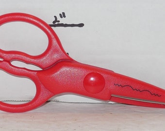 Red Craft Scrap-Booking Scissors Cutting Crafting