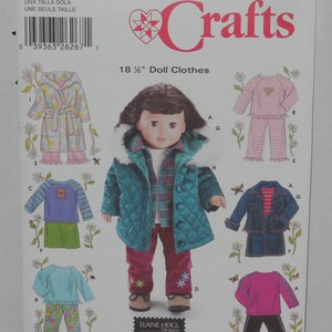 Simplicity Crafts 5733 Complete Uncut Factory Folds Sewing Pattern Clothes for 18&quot; Doll OS