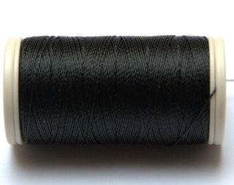 Braided Poly Thread Black Size 207 Bonded 1//4lb for leather upholstery and more