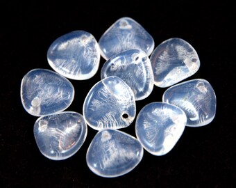 Rose Petal 93200-15496 CZB-132 Opaque Red Bronze Luster 50pcs Czech Pressed Glass Beads 7x8 mm
