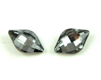 1 piece Swarovski Crystal Lemon Fancy Stone - 23x15mm - Crystal Silver Night (4230)