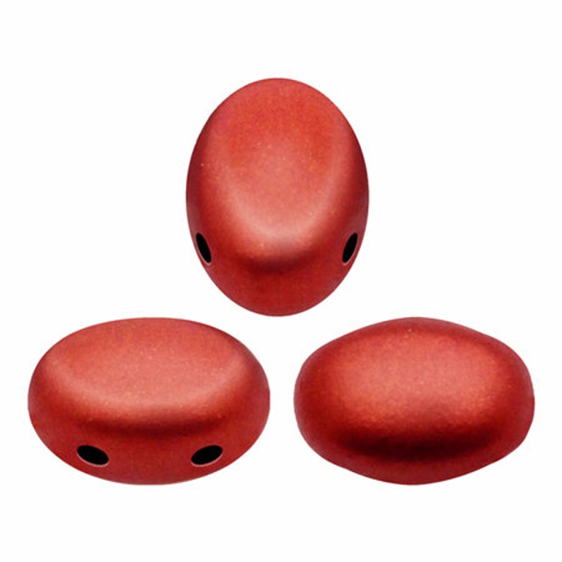 SAMOSPP-00030-01890 Lavared size: 5x7mm 5 grams Samos par Puca 2 Hole Czech Glass Beads