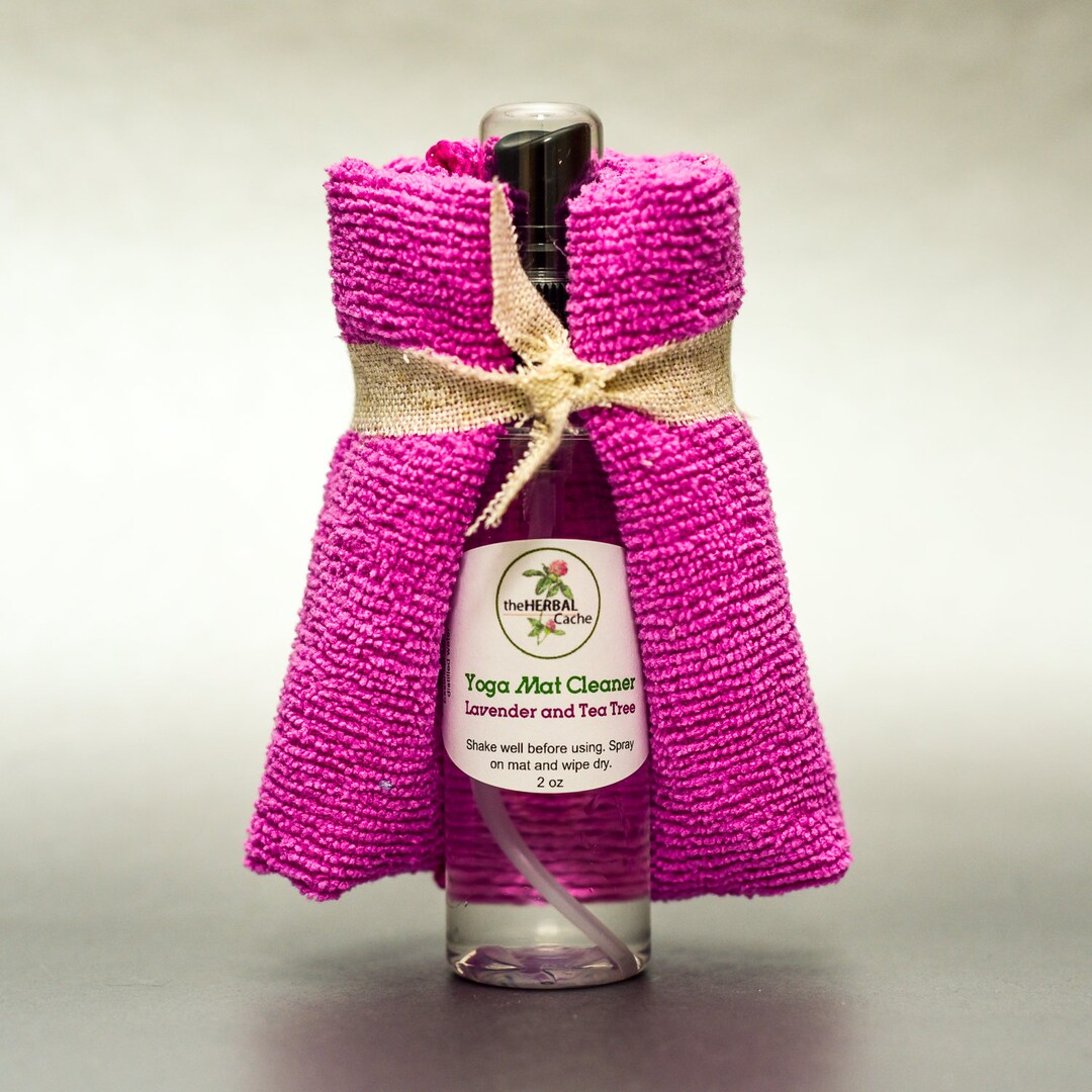 Yoga Mat Spray With Wipe Cloth All Natural Yoga Mat Spray Etsy