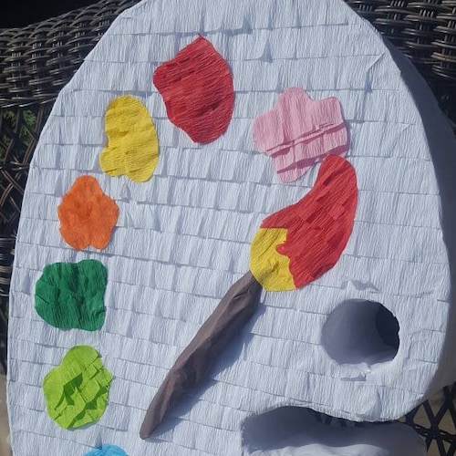 Art Palette Pinata 23 X 14 Etsy