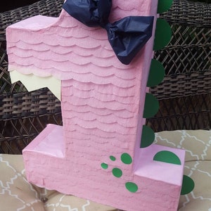 Dinosaur girl Number pinata 23&quot;x14&quot;